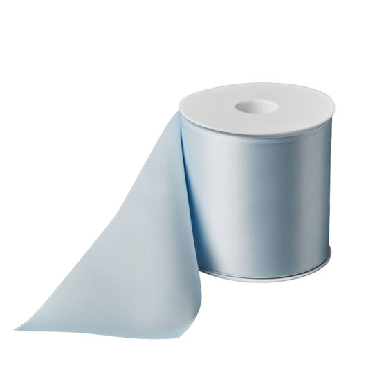 Premium-Satinband extra breit, hellblau, 100 mm breit