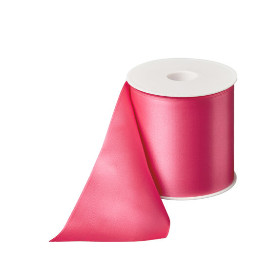 Premium-Satinband extra breit, pink, 100 mm breit - geschenkband-dauersortiment-geschenkbaender, premium-qualitaet, satinband-standard, satinbaender, geschenkbaender