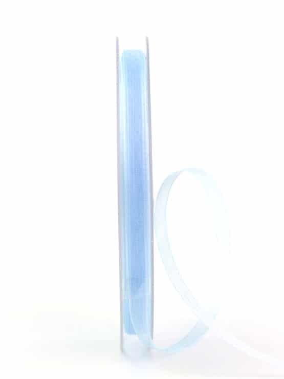 Organzaband/Chiffonband BUDGET, hellblau, 6 mm breit - organzaband-einfarbig, organzaband