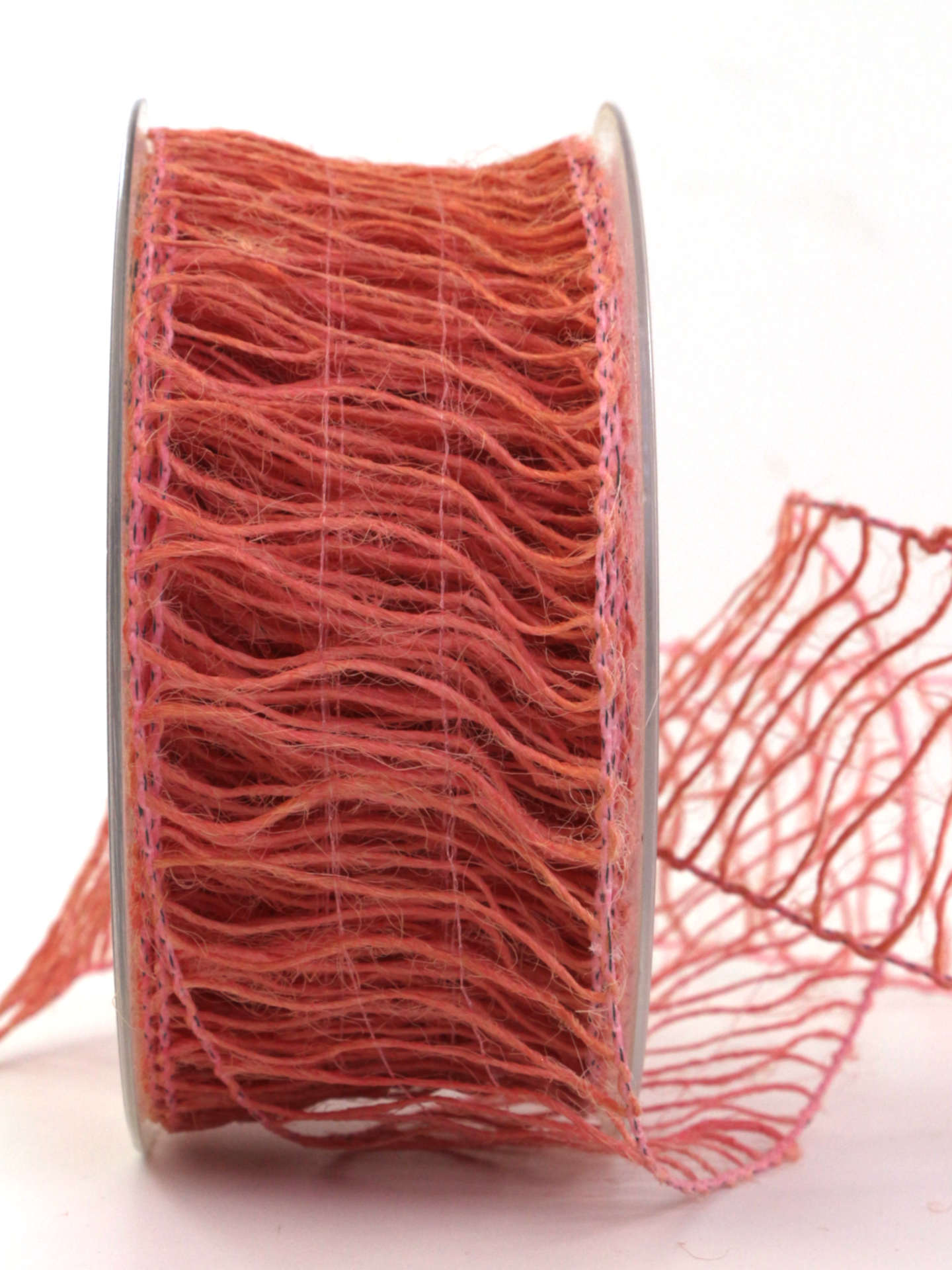 Grobes Gitterband, outdoor, rosa, 50 mm breit, 10 m Rolle - netzbaender, dekobaender, geschenkbaender