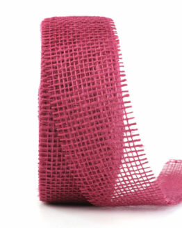 Juteband, erika, 50 mm breit