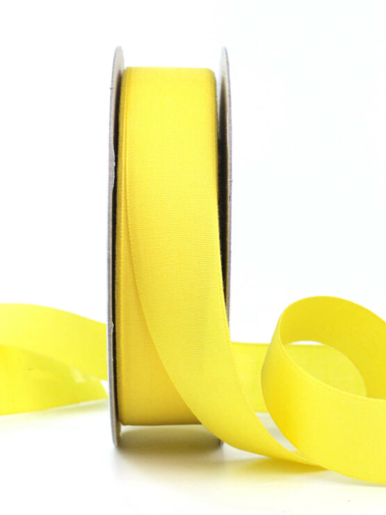 Ecocell Geschenkband (biologisch abbaubar), gelb, 25 mm breit, 25 m Rolle - biologisch-abbaubar, kompostierbare-geschenkbaender, einfarbige-geschenkbaender, eco-baender, geschenkbaender