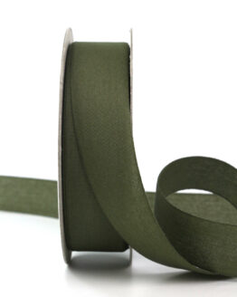 Ecocell Geschenkband (biologisch abbaubar), moosgrün, 25 mm breit, 25 m Rolle