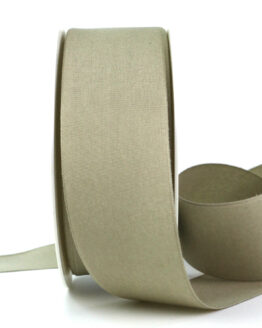 Ecocell Geschenkband (biologisch abbaubar), taupe, 40 mm breit, 25 m Rolle