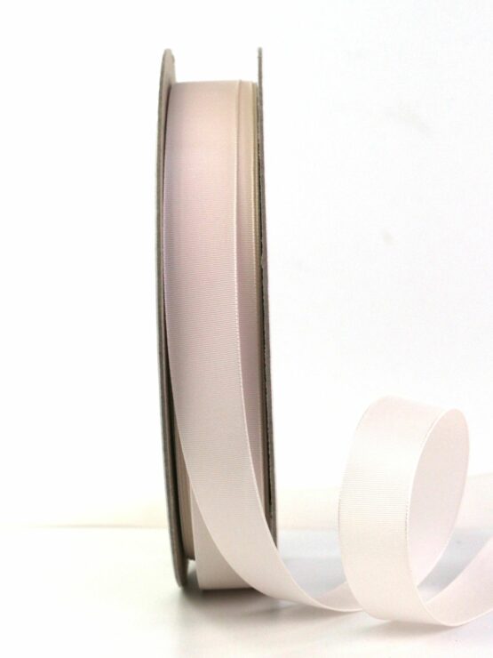 Taftband pastel, creme, 15 mm breit, 50 m Rolle - taftbaender