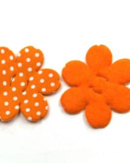 Dekoblüte zum Aufziehen, orange, 52 mm, 20 Stück - accessoires