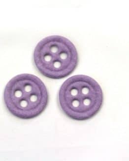 Dekoknöpfe aus Filz, lila, ca. 32 mm, 20 Stück - accessoires