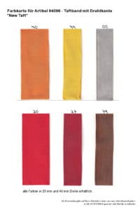 Farben 94099 Taftband mit Drahtkante New Taft_1 -