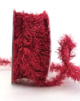 Fransenkordel rot, 20 mm - dekogirlande, weihnachtsband