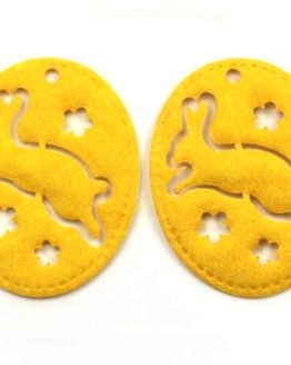 Geschenkanhänger Ostern, gelb, 70 mm, 20 Stück - geschenkanhaenger, accessoires