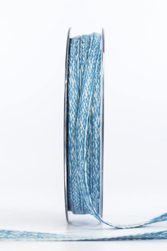 Flechtband, jeansblau, 20 mm breit - dekoband
