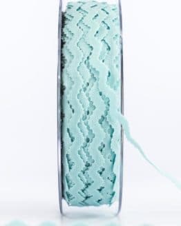 Zackenlitze “Extra”, hellblau, 10 mm breit - geschenkband-einfarbig, dekoband