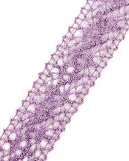 Häkelspitze, lila, 25 mm breit - spitzenbaender