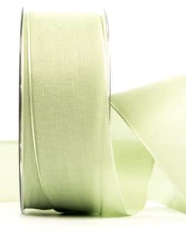 Geschenkband Leinen, mintgrün, 40 mm breit - geschenkband-einfarbig, dekoband