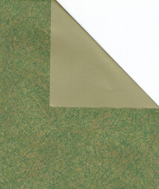 Geschenkpapier-Bogen grün / gold, 70 x 100 cm - geschenkpapier