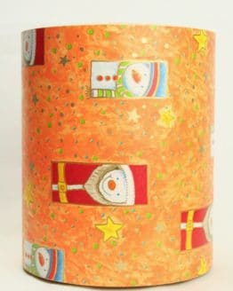 Geschenkpapier Secaré-Rolle orange-bunt, 20 cm - 250 m Rolle - geschenkpapier