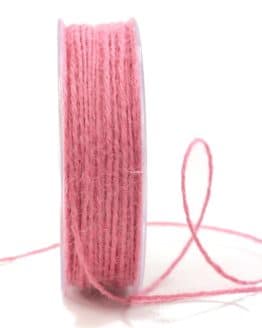 Jute-Kordel/Schnur, rosa, 1,5 mm breit - zierkordeln