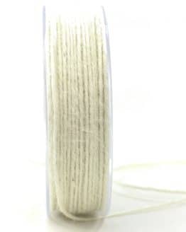 Jute-Kordel/Schnur, weiß, 1,5 mm breit - zierkordeln