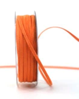 Kunstlederband orange, 5mm breit - dekoband
