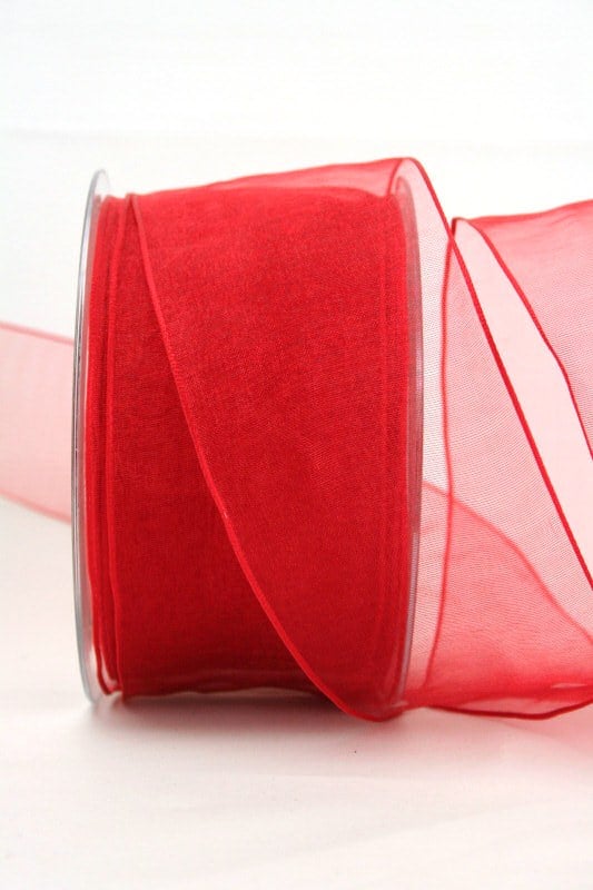 Organzaband-mit-Drahtkante-60mm-rot-40719-60-123 Organzaband rot, 60 mm, mit Drahtkante