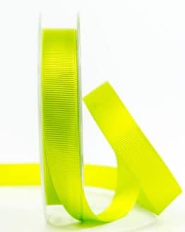 Ripsband, apfelgrün, 15 mm breit - geschenkband-einfarbig, dekoband