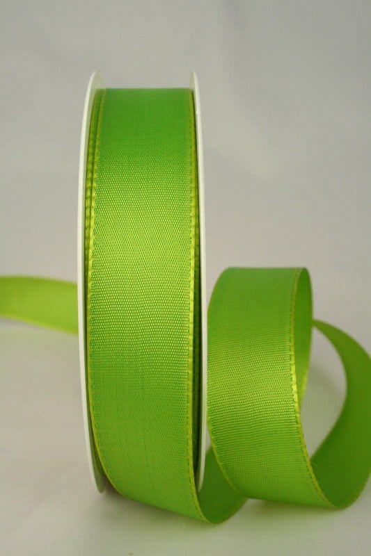 Dekoband Taftband, 25 mm breit, grasgrün - taftband