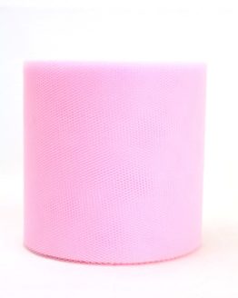Tüll rosa, 100 mm breit - outdoor-baender, tuellband