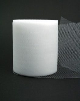 Tüll weiß, 100 mm breit - tuellband, outdoor-baender, hochzeit