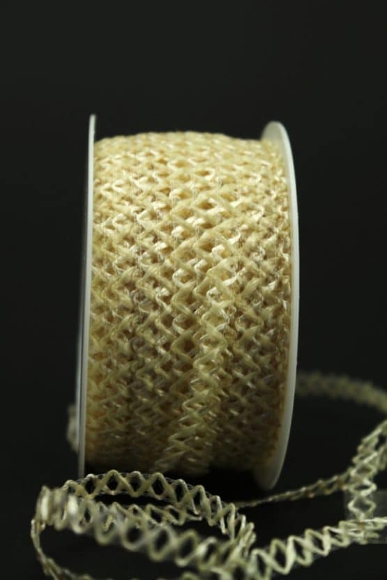 Zierlitze creme, 6 mm breit - hochzeit, dekoband