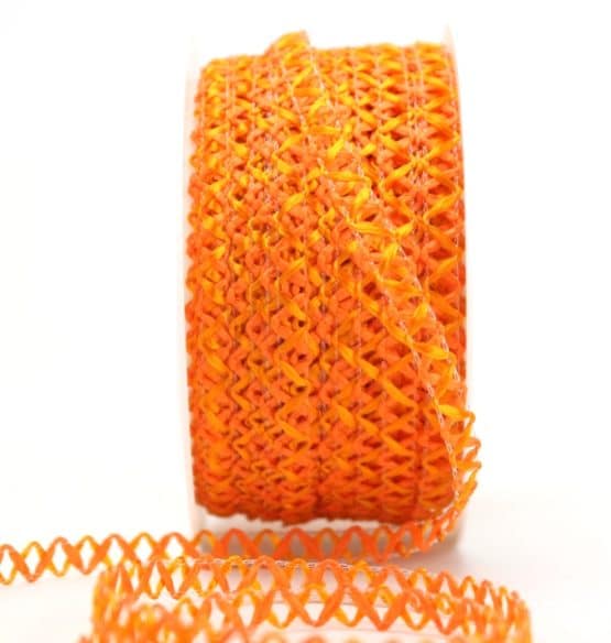 Zierlitze orange, 6 mm breit - dekoband